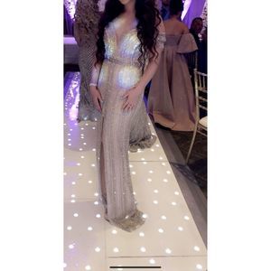 Silver Vienna Size 4 Side slit dress